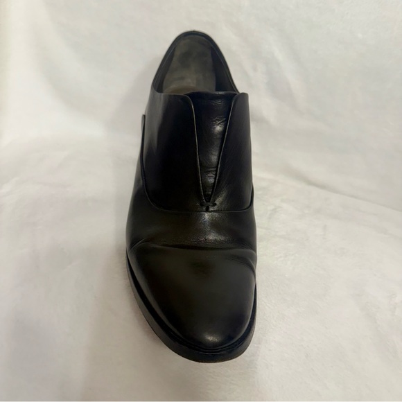 Reed Krakoff Black Leather Laceless Oxfords With Block Heel EUC - Picture 10 of 10